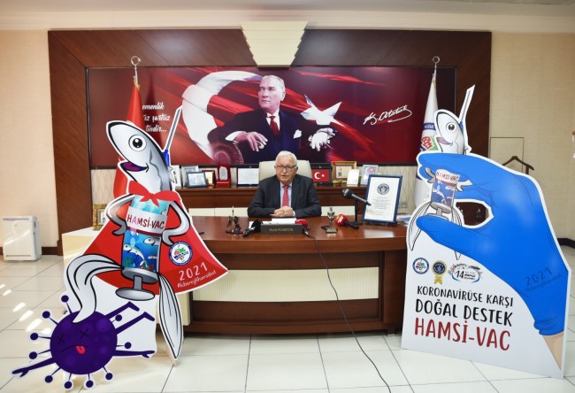 “KORONAVİRÜSE KARŞI DOĞAL DESTEK HAMSİ-VAC”