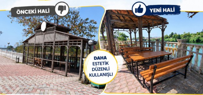 Gülüç sahili yepyeni görünümüne kavuştu
