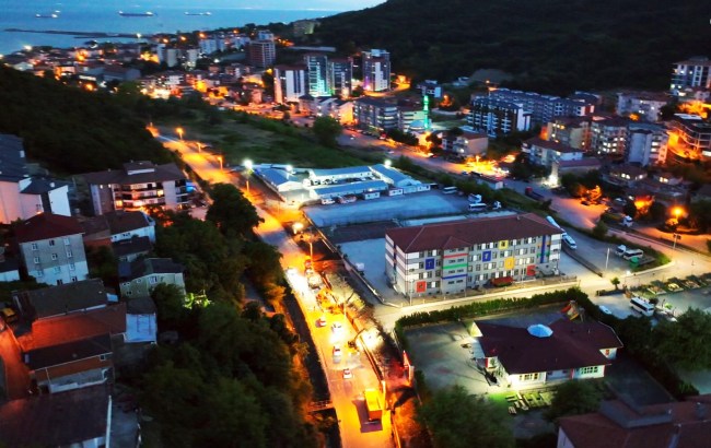 KDZ. EREĞLİ BELEDİYESİ KEMER BÖLGESİNDE GECE GÜNDÜZ ÇALIŞIYOR