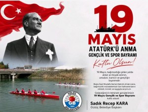 BAŞKAN KARADAN 19 MAYIS ATATÜRKÜ ANMA GENÇLİK VE SPOR BAYRAMI MESAJI