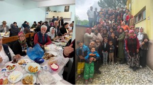 Hacıosmanlar Köyü bayram kahvaltısında bir araya geldi