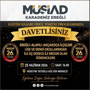 MÜSİADDAN EĞİTİM BAŞARI ÖDÜL TÖRENİNE DAVET