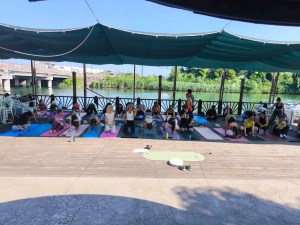 Gülüçte Yoga ve Kürek etkinliğine yoğun ilgi