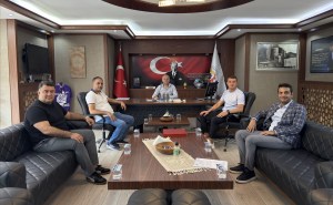 Fenerbahçeli Futbolcu Orhan Şamdan Başkan Keleşe Ziyaret
