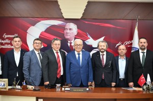 KDZ. EREĞLİ TSO HEYETİ BELEDİYE BAŞKANI HALİL POSBIYIKI ZİYARET ETTİ