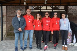 Gülüçte kano kürek yarışları nefes kesti