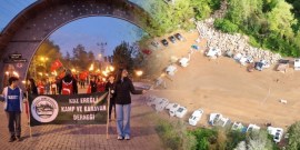 KANDİLLİDE 19 MAYIS COŞKUSU KAMP ATEŞİYLE BÜYÜDÜ