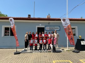 KÖY OKULLARI SOSYAL SORUMLULUK AĞI PROJESİ ÜVEYİKLİDE DEVAM ETTİ