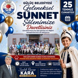 Gülüç Belediyesinden Geleneksel Sünnet Şölenine davet
