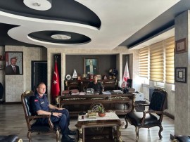 Kıdemli Üsteğmen Mehmet Demirden Kaymakam Fatih Yılmaza ziyaret