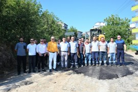 BAŞKAN POSBIYIK SAHADA ÇALIŞMALARI YERİNDE İNCELEDİ