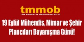 19 Eylül Mühendis, Mimar ve Şehir Plancıları Dayanışma Günü